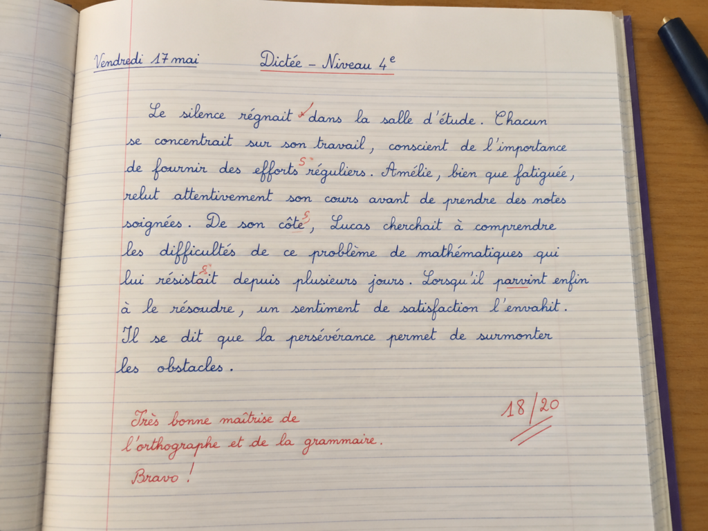 programme français 4e