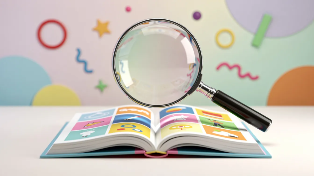 Une loupe sur un manuel de grammaire sur les propositions