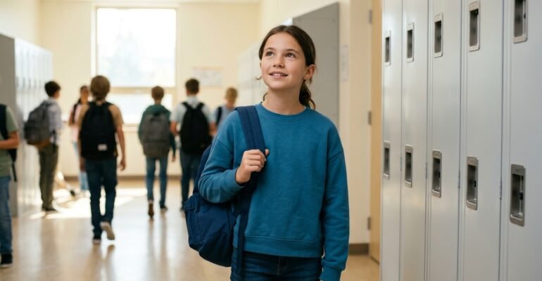 ado qui fait son entree au college et se prépare aux changements