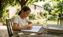 ado fait une dictee courte niveau 5e pendant les vacances