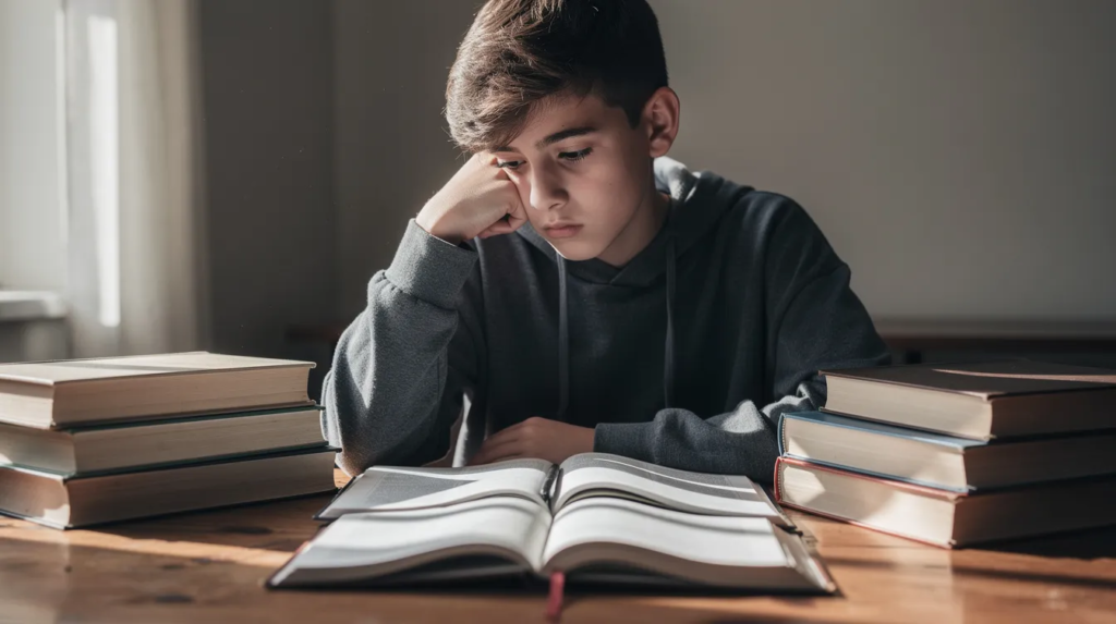 élève en difficultés en français avec les homophones