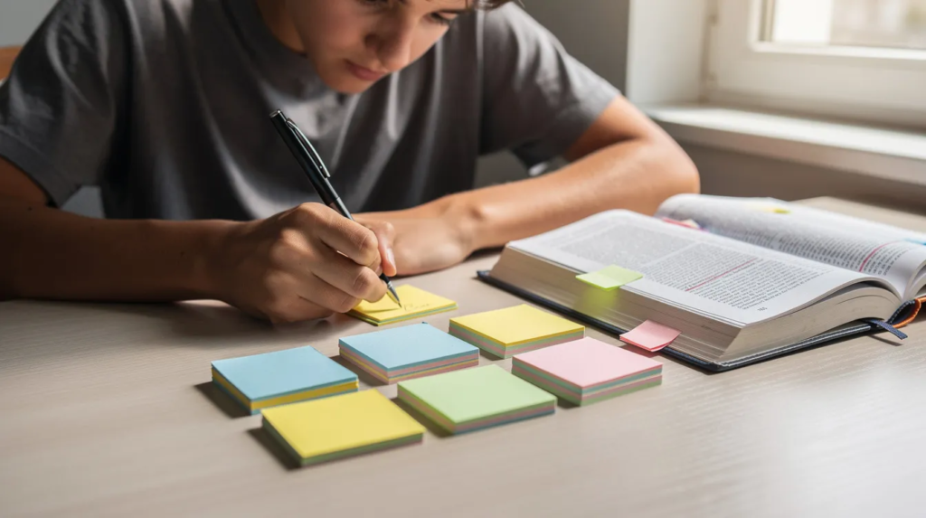 élève travaille lecture cursive bac français oral